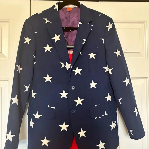 Opposuits Patriotic Stars & Stripes Mens Suit Set - Picture 3 of 14